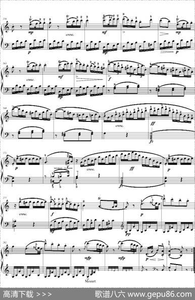 莫扎特C大调第十钢琴奏鸣曲