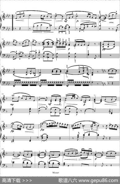 莫扎特C大调第十钢琴奏鸣曲