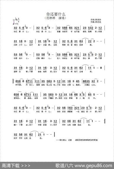 你还要什么 - 陈克华|陈志远
