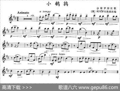小鹌鹑（单簧管）