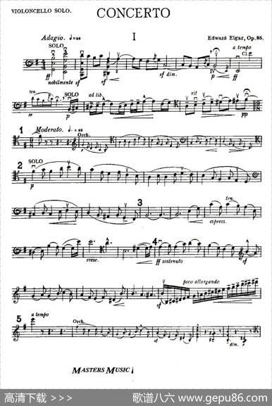 EdwardElgarConcertoeMinorOp85ForCello（Cel）