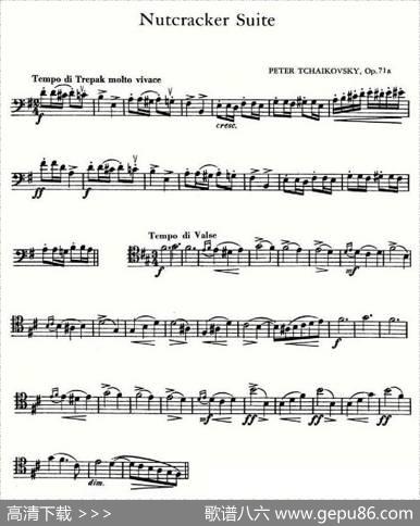 NutcrackerSuite（大提琴谱）
