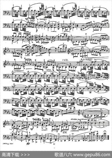 A.Piatti12CapriceOp.25（皮阿蒂12首大提琴随想曲)第二）
