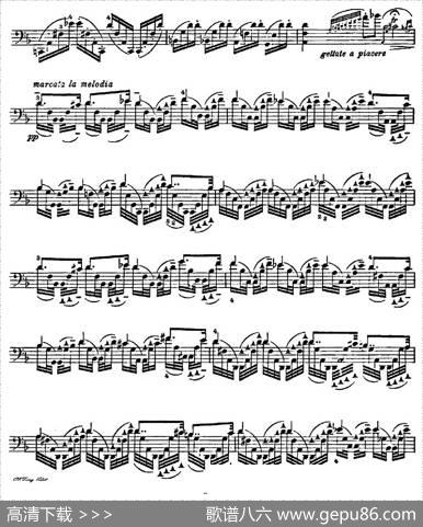 A.Piatti12CapriceOp.25（皮阿蒂12首大提琴随想曲)第五）