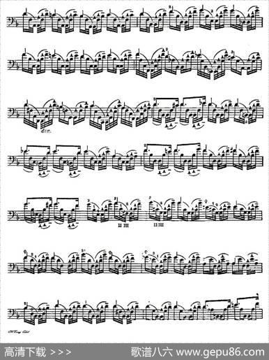 A.Piatti12CapriceOp.25（皮阿蒂12首大提琴随想曲)第五）