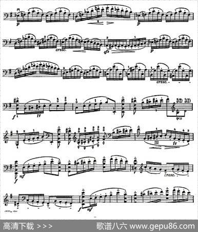 A.Piatti12CapriceOp.25（皮阿蒂12首大提琴随想曲)第十二）