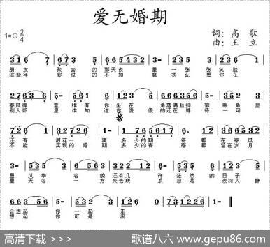 爱无婚期 - 高歌|王立