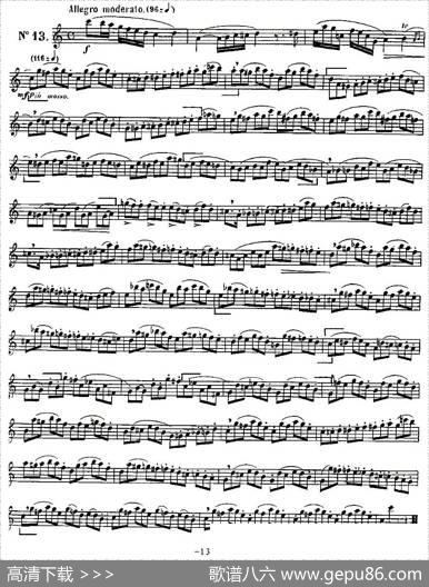 KloseEtudesChantantesPourSaxophone（KLOSE的15首练习曲集）