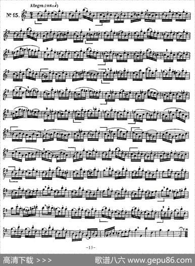 KloseEtudesChantantesPourSaxophone（KLOSE的15首练习曲集）