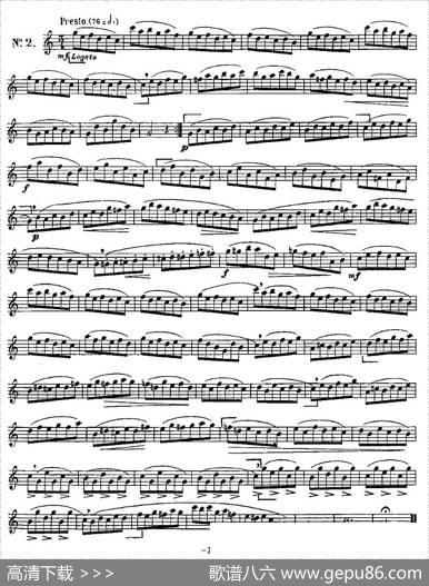 KloseEtudesChantantesPourSaxophone（KLOSE的15首练习曲集）