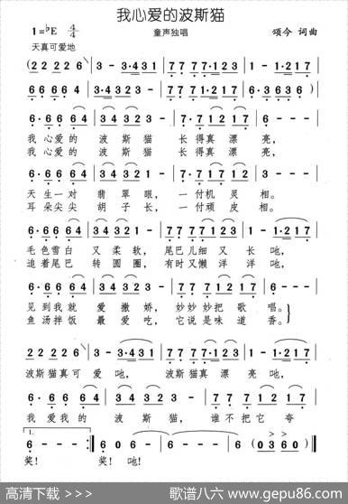 我心爱的波斯猫 - 颂今|颂今