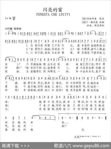 闪亮的窗（意）