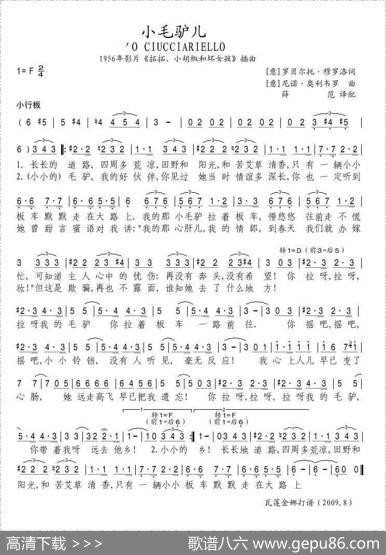 小毛驴儿（意）