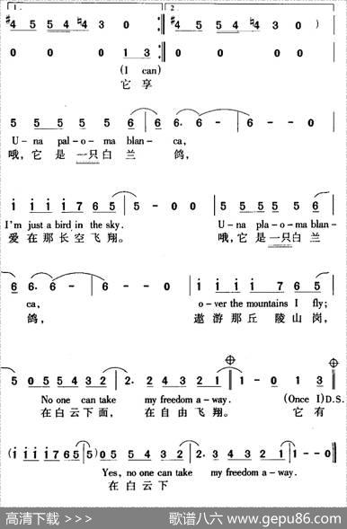 PALOMABLANCA（白兰鸽）（中英文对照版）