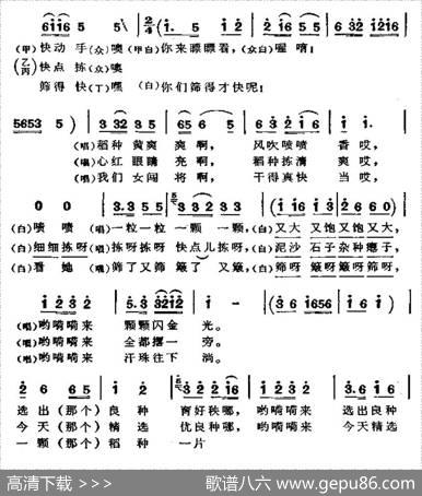 选良种（女声表演唱）