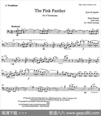 ThePinkPanther（《粉红豹》长号四重奏）
