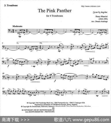 ThePinkPanther（《粉红豹》长号四重奏）
