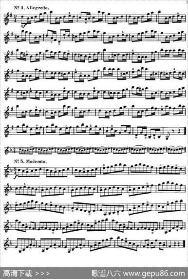 沃尔法特60首练习曲Op.45（第1-10页）