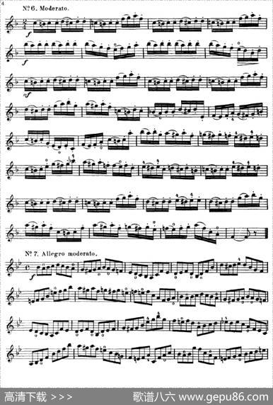 沃尔法特60首练习曲Op.45（第1-10页）
