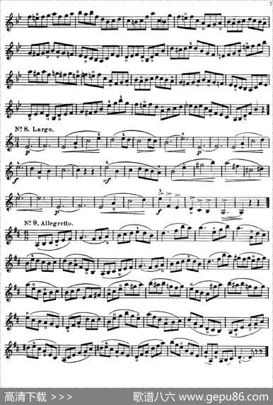 沃尔法特60首练习曲Op.45（第1-10页）