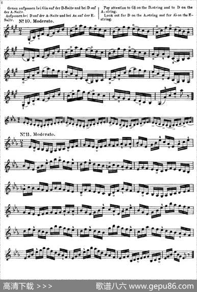 沃尔法特60首练习曲Op.45（第1-10页）