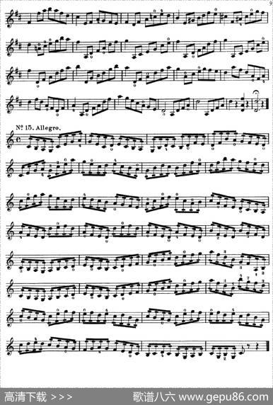 沃尔法特60首练习曲Op.45（第1-10页）