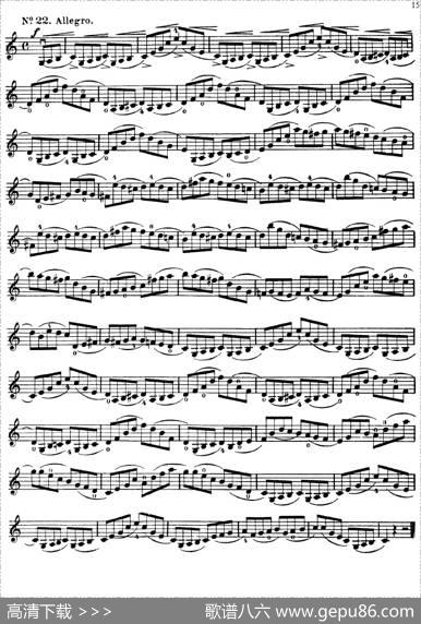 沃尔法特60首练习曲Op.45（第11-20页）