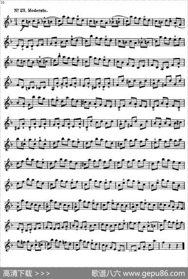 沃尔法特60首练习曲Op.45（第11-20页）