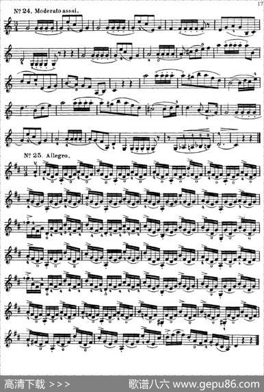 沃尔法特60首练习曲Op.45（第11-20页）