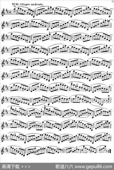 沃尔法特60首练习曲Op.45（第31-40页）