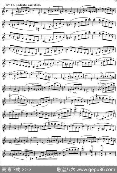 沃尔法特60首练习曲Op.45（第31-40页）