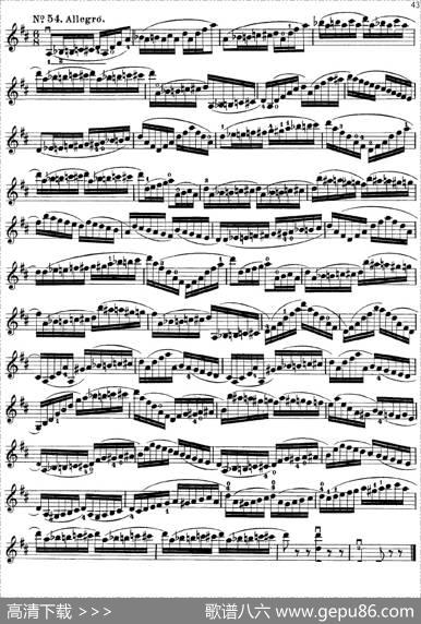 沃尔法特60首练习曲Op.45（第41-49页）