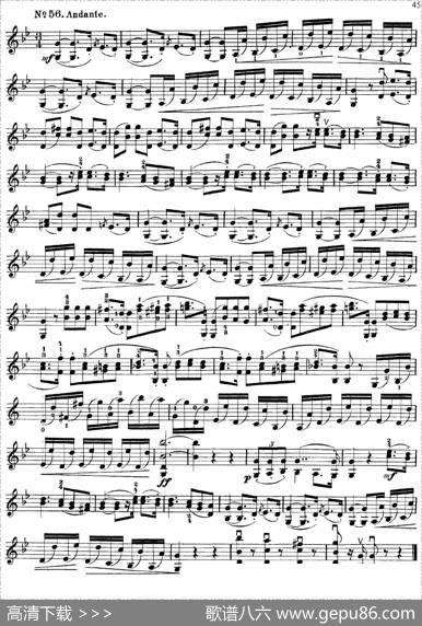 沃尔法特60首练习曲Op.45（第41-49页）