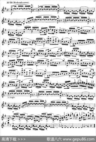 沃尔法特60首练习曲Op.45（第41-49页）