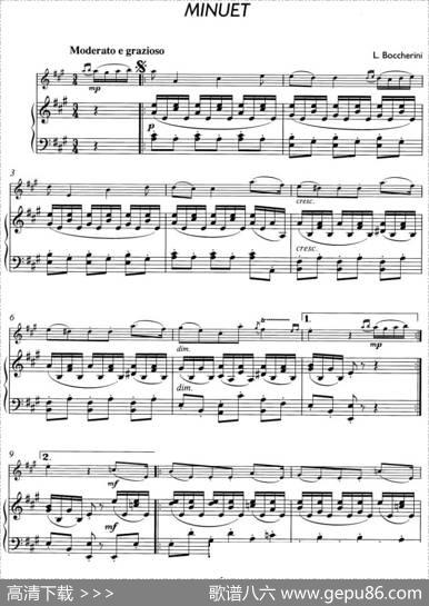 MINUET（小提琴+钢琴）