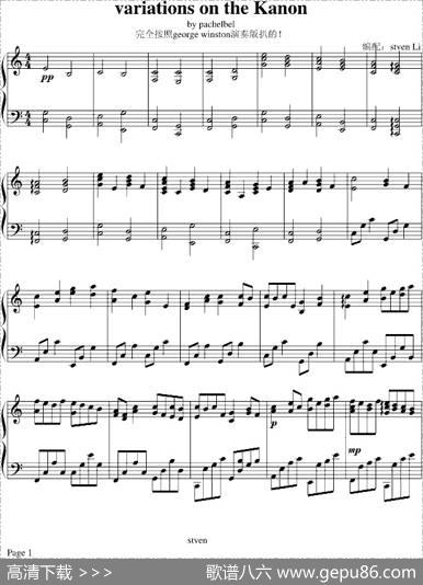 variationsoftheKanon