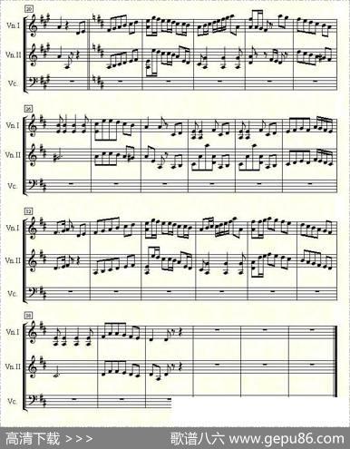 小步舞曲（鲍凯利尼作曲版、小提琴二重奏）