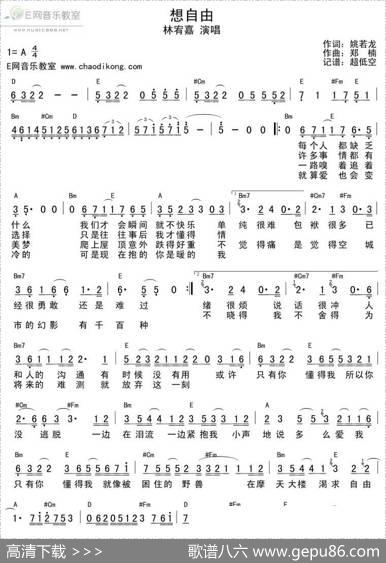 想自由 - 姚若龙|郑楠