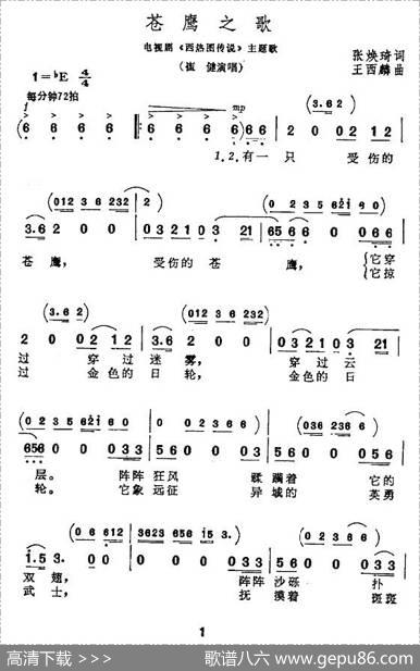 苍鹰之歌 - 张焕琦|王西麟