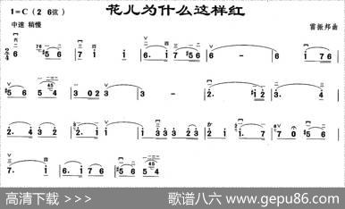 花儿为什么这样红|雷振邦