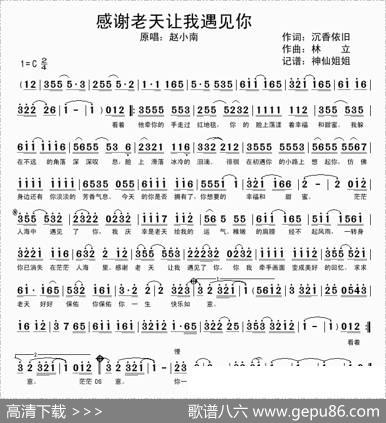 感谢老天让我遇见你 - 沉香依旧|林立