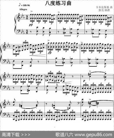 八度练习曲（十级类技巧性练习曲）