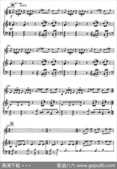 飞歌（笛子协奏曲+钢琴伴奏)P11—2）