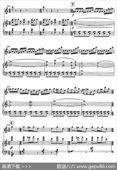 飞歌（笛子协奏曲+钢琴伴奏)P21—3）