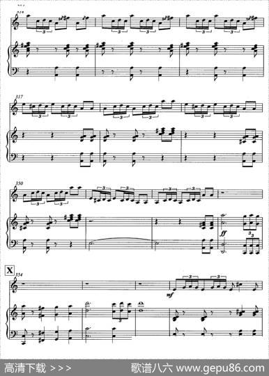 飞歌（笛子协奏曲+钢琴伴奏)P21—3）