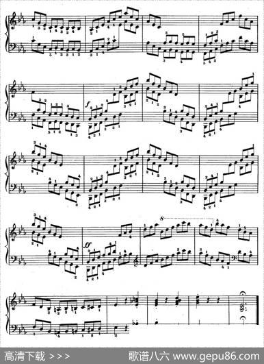 车尔尼《钢琴手指灵巧初步练习曲》之12
