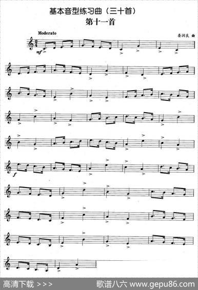 基本音型练习曲第十一首|娄润良