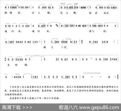 叠纸雁雁南飞往事可追（《何文秀》王兰英唱段）