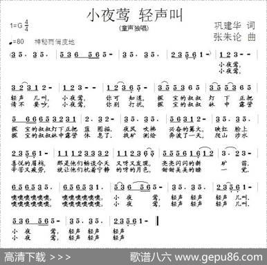 小夜莺轻轻叫 - 巩建华|张朱论