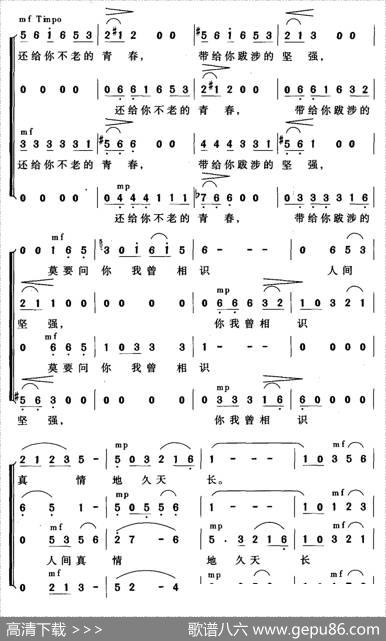 人间真情地久天长（无伴奏合唱） - 谭仲池|王钢